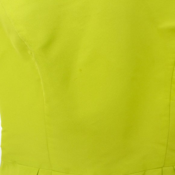 Tibi Lime Green Faille Peplum Shell - Picture 7 of 8